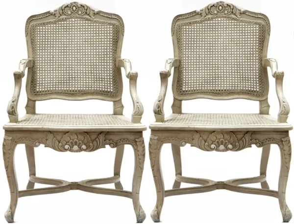 Vintage French Armchairs, a pair