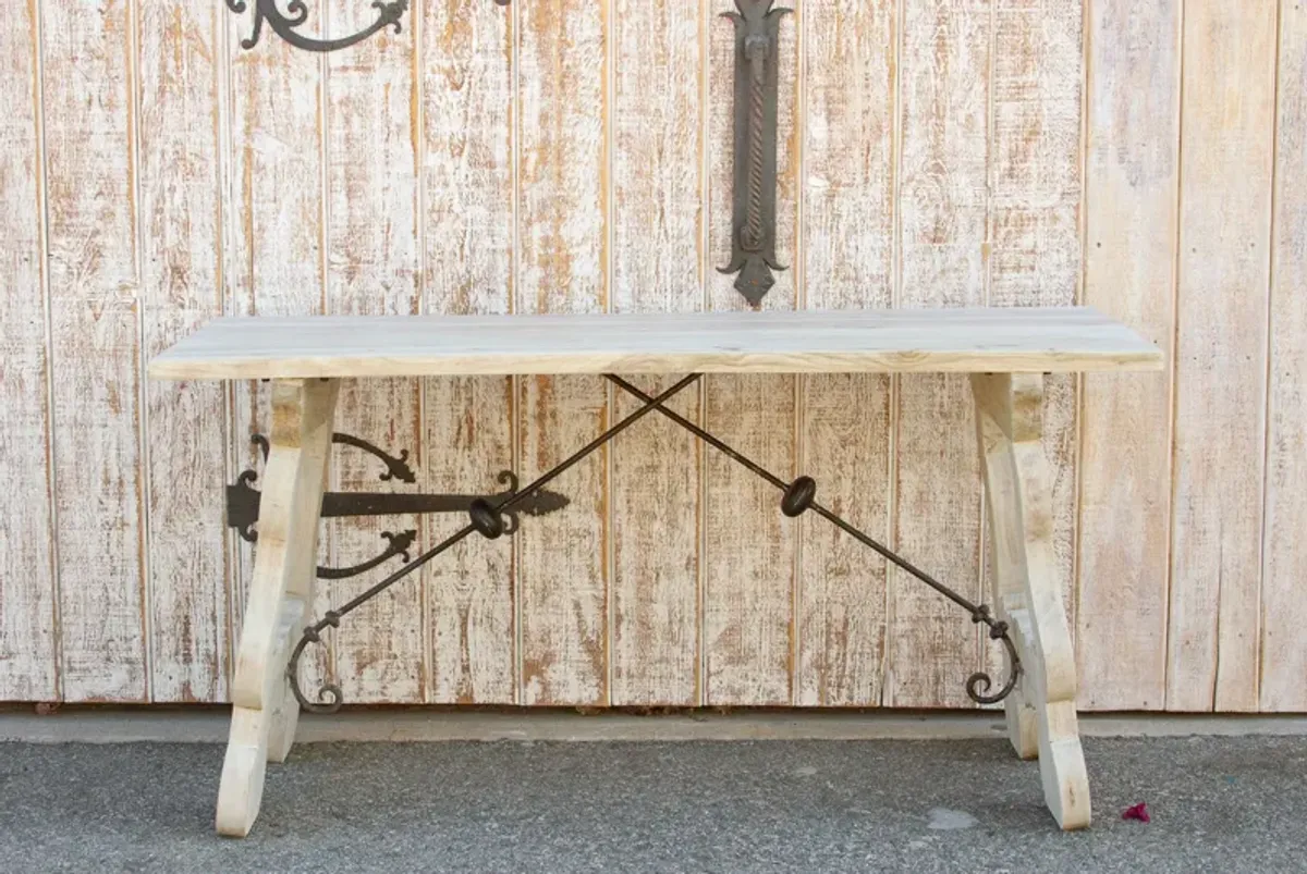 Bleached Wood Spanish Tavernera Table
