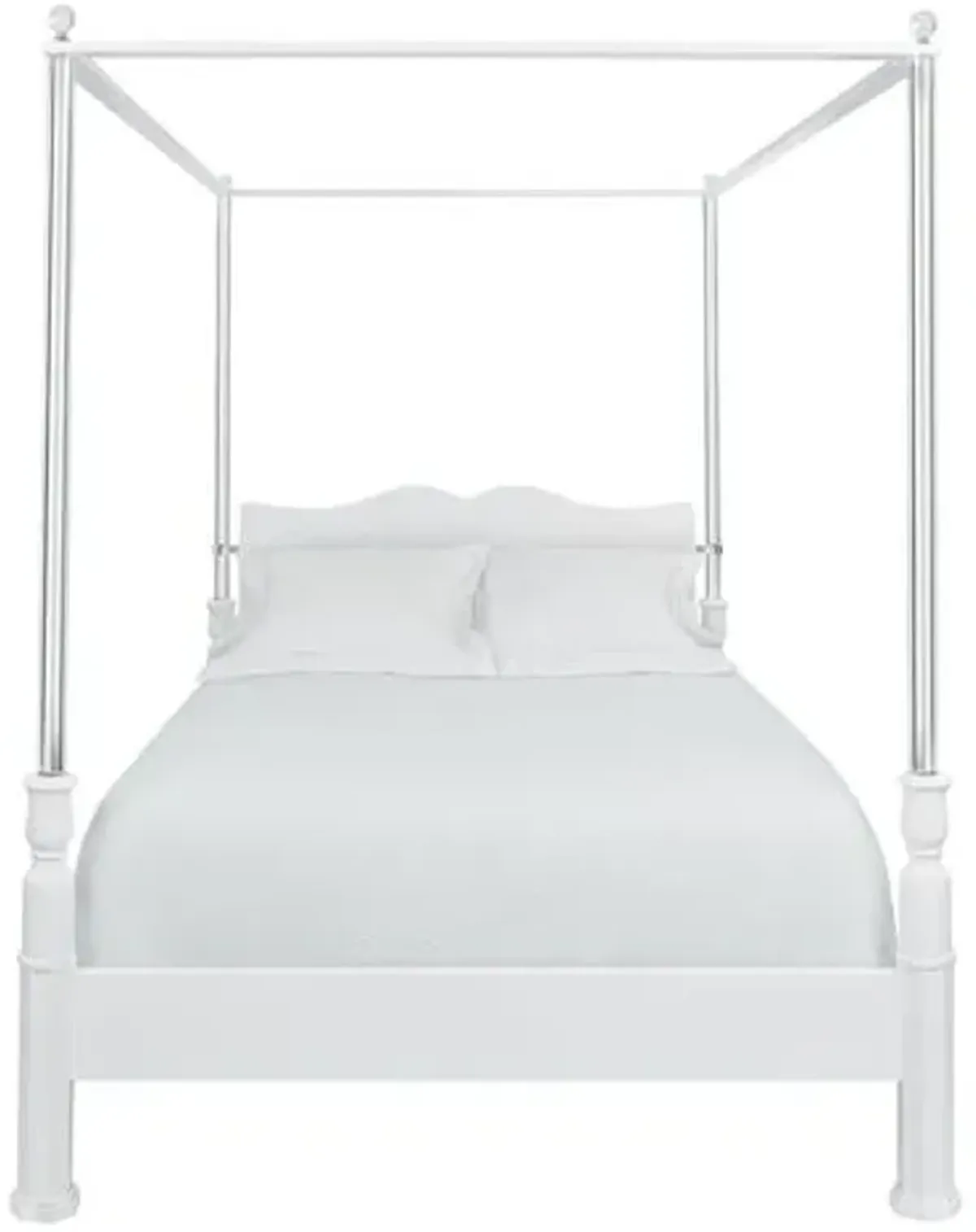 Garbo Canopy Bed - White/Lucite - Bunny Williams Home