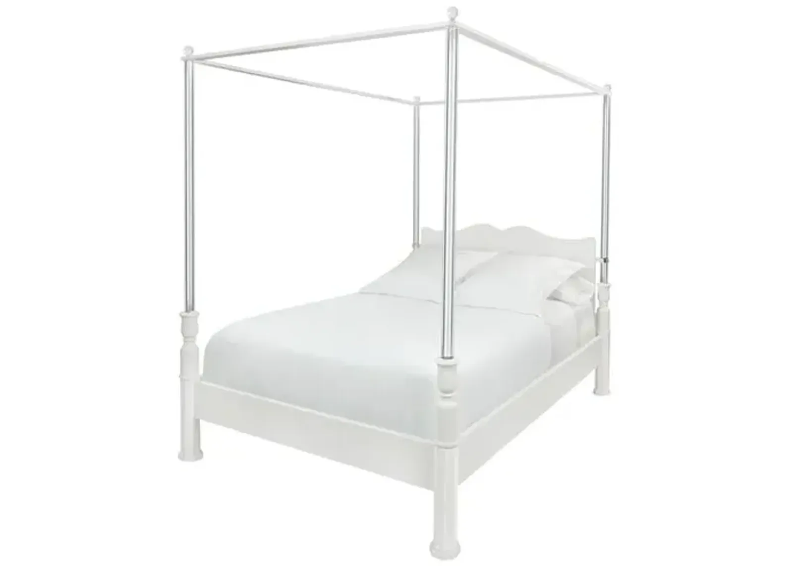 Garbo Canopy Bed - White/Lucite - Bunny Williams Home