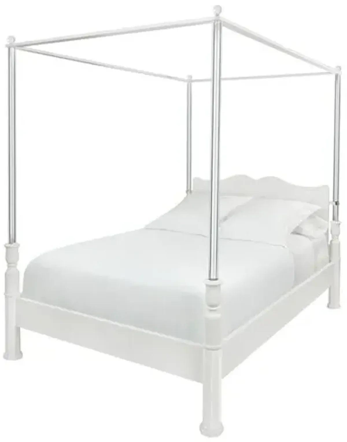 Garbo Canopy Bed - White/Lucite - Bunny Williams Home