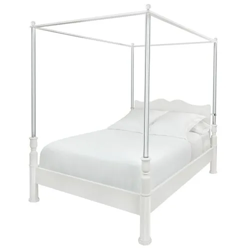 Garbo Canopy Bed - White/Lucite - Bunny Williams Home