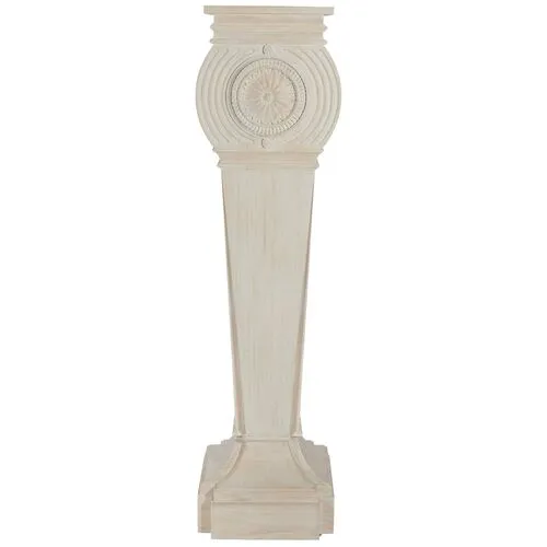 Gustave Pedestal - Washed White - Bunny Williams Home