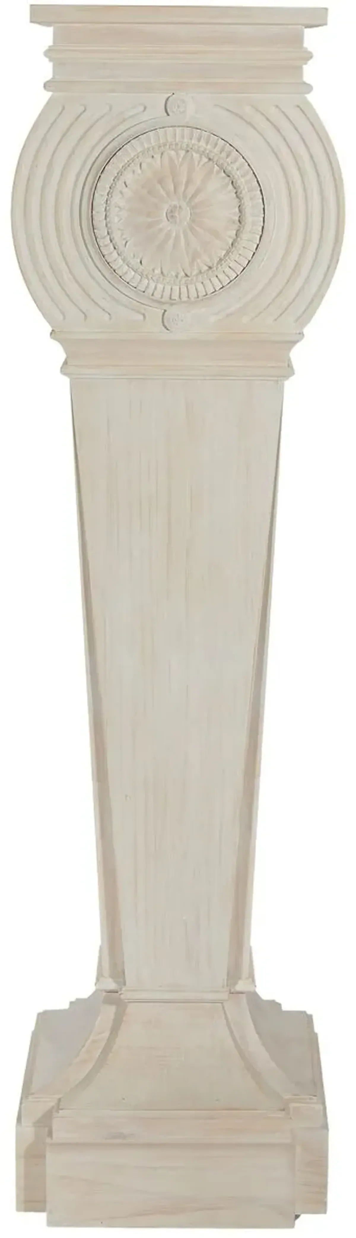 Gustave Pedestal, Washed White