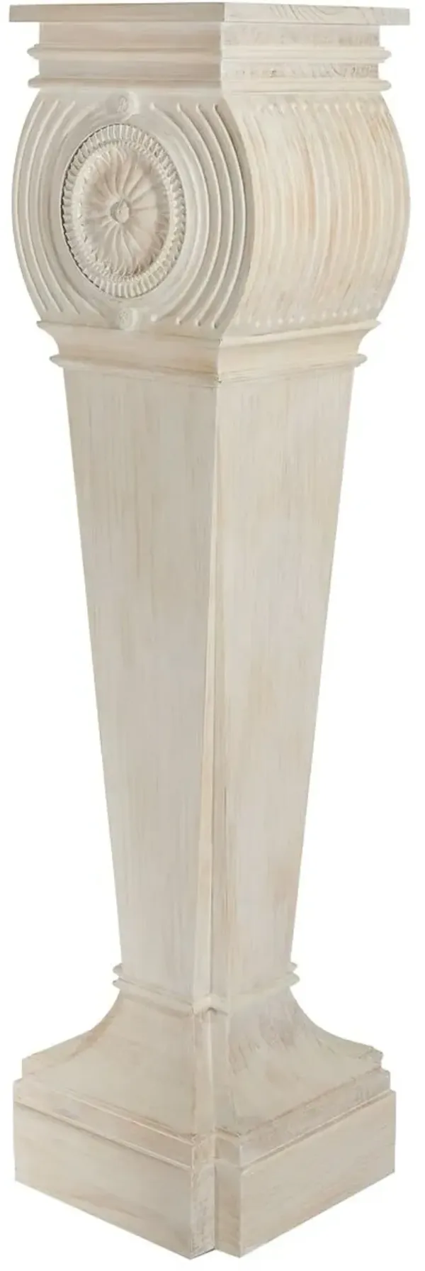 Gustave Pedestal, Washed White