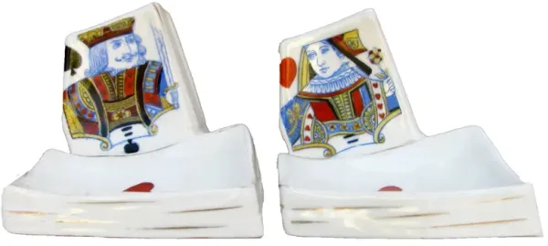 Midcentury Porcelain Match Strikes, Pair