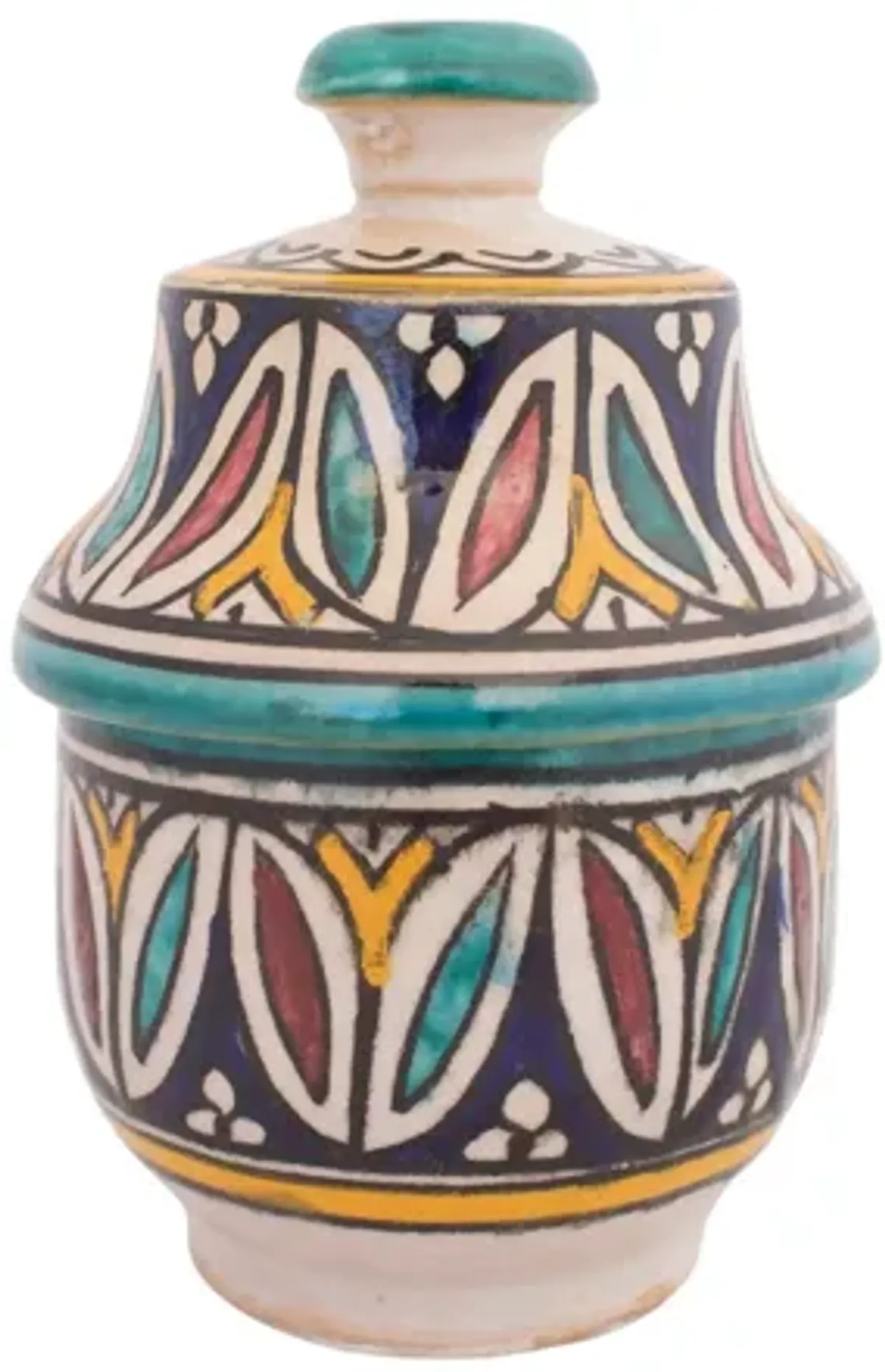 Moroccan Pottery Jar - G3Q Designs - Blue