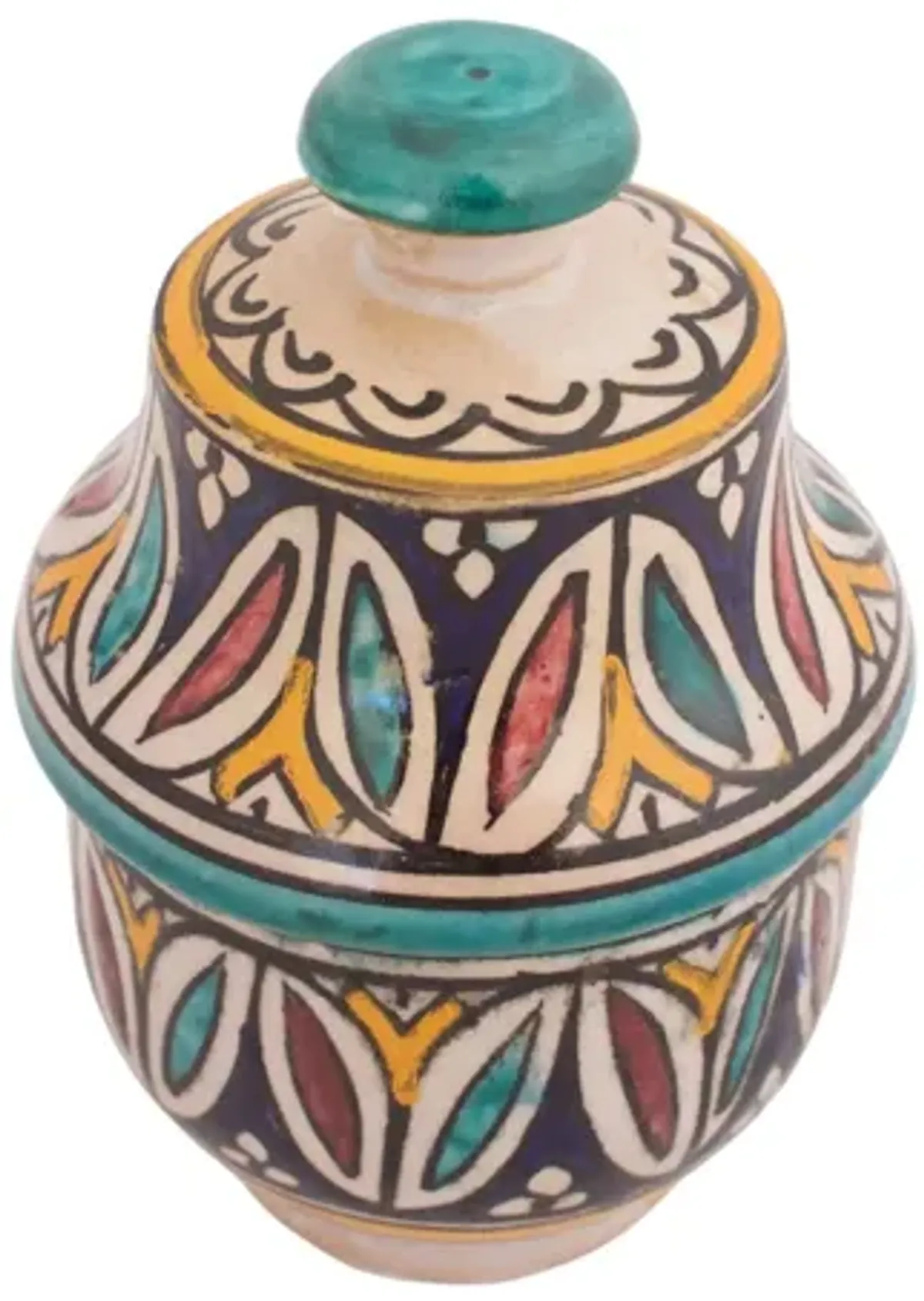 Moroccan Pottery Jar - G3Q Designs - Blue