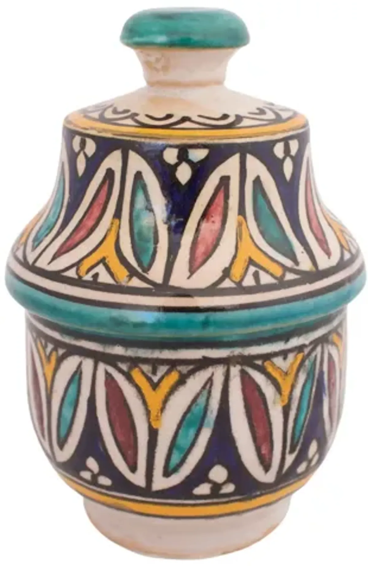 Moroccan Pottery Jar - G3Q Designs - Blue