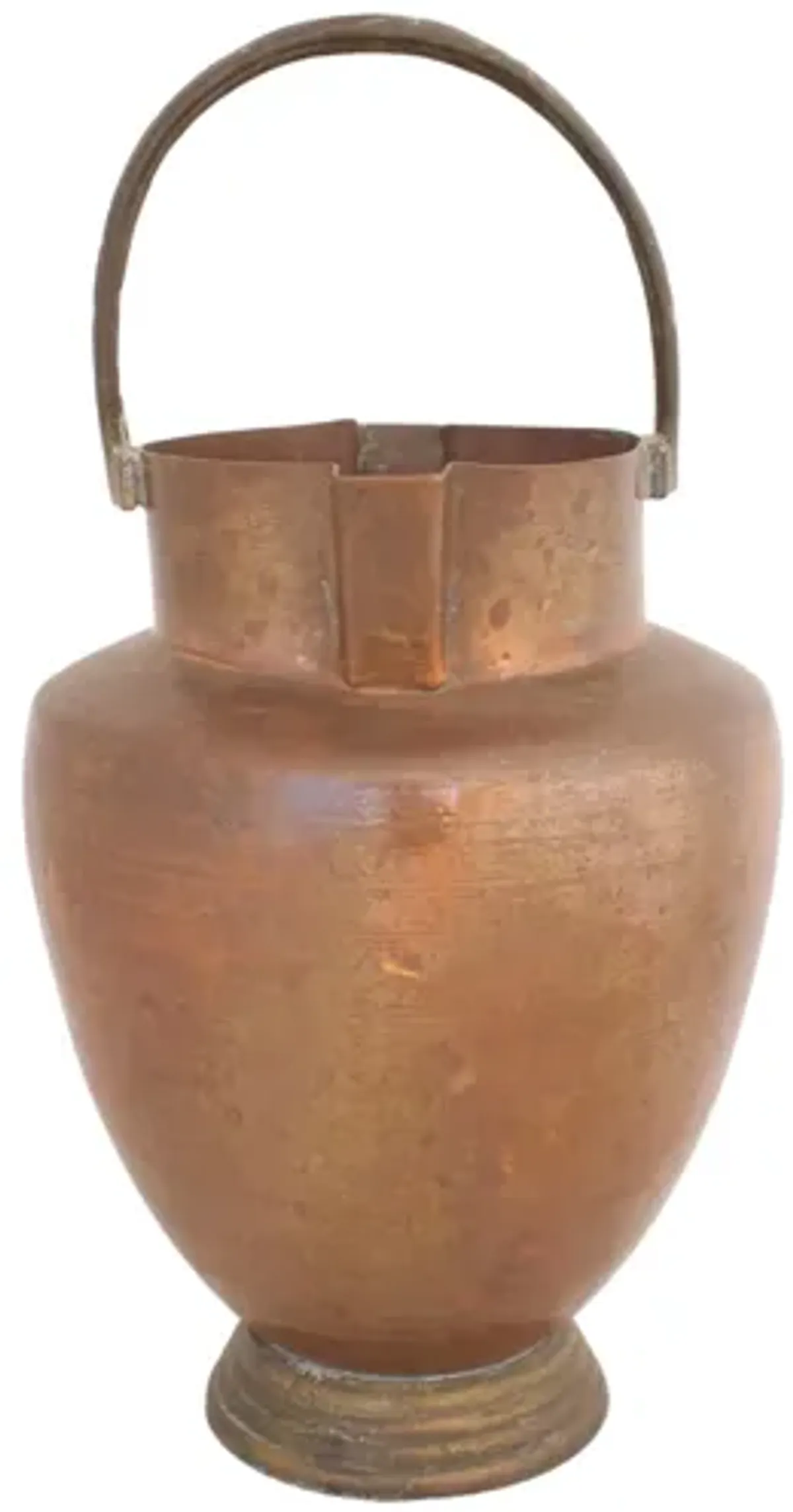 Art Deco Copper Vase - G3Q Designs - Brown