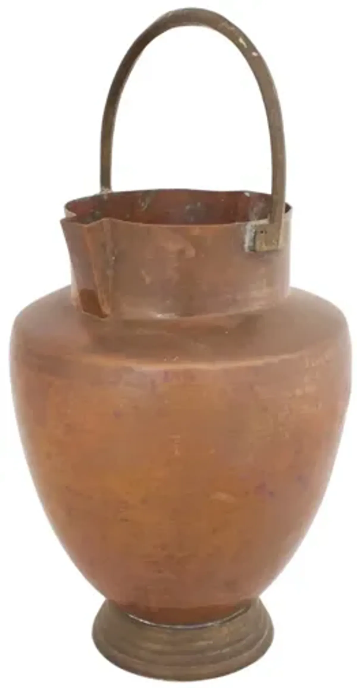 Art Deco Copper Vase - G3Q Designs - Brown