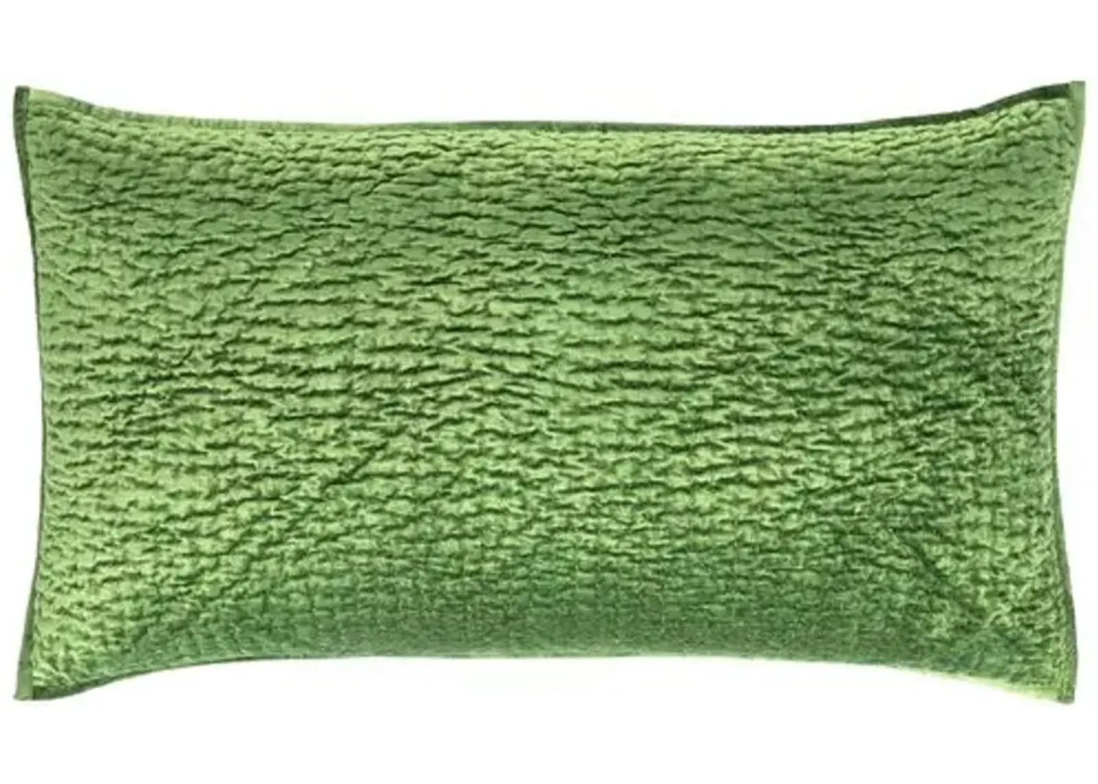 Parisienne Velvet Quilted Sham - Evergreen - Pine Cone Hill