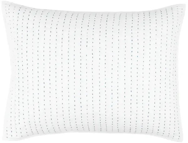 Atlantic Sham - White/Blue - Pine Cone Hill