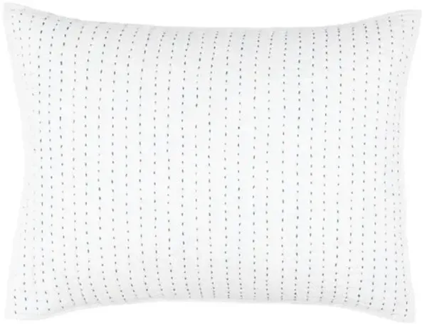 Atlantic Sham - White/Blue - Pine Cone Hill