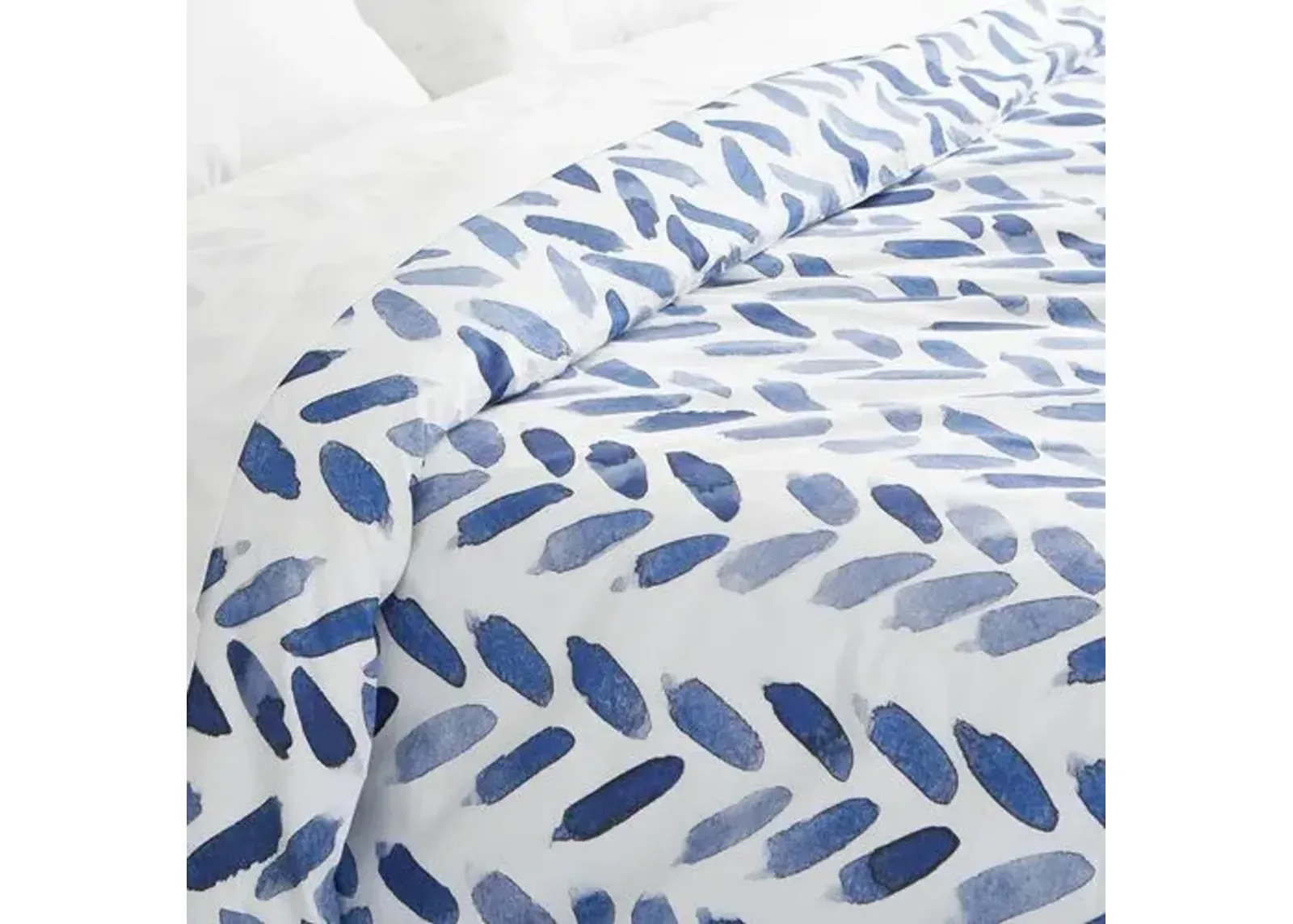 Blue Brush Duvet Cover - Blue - Pine Cone Hill