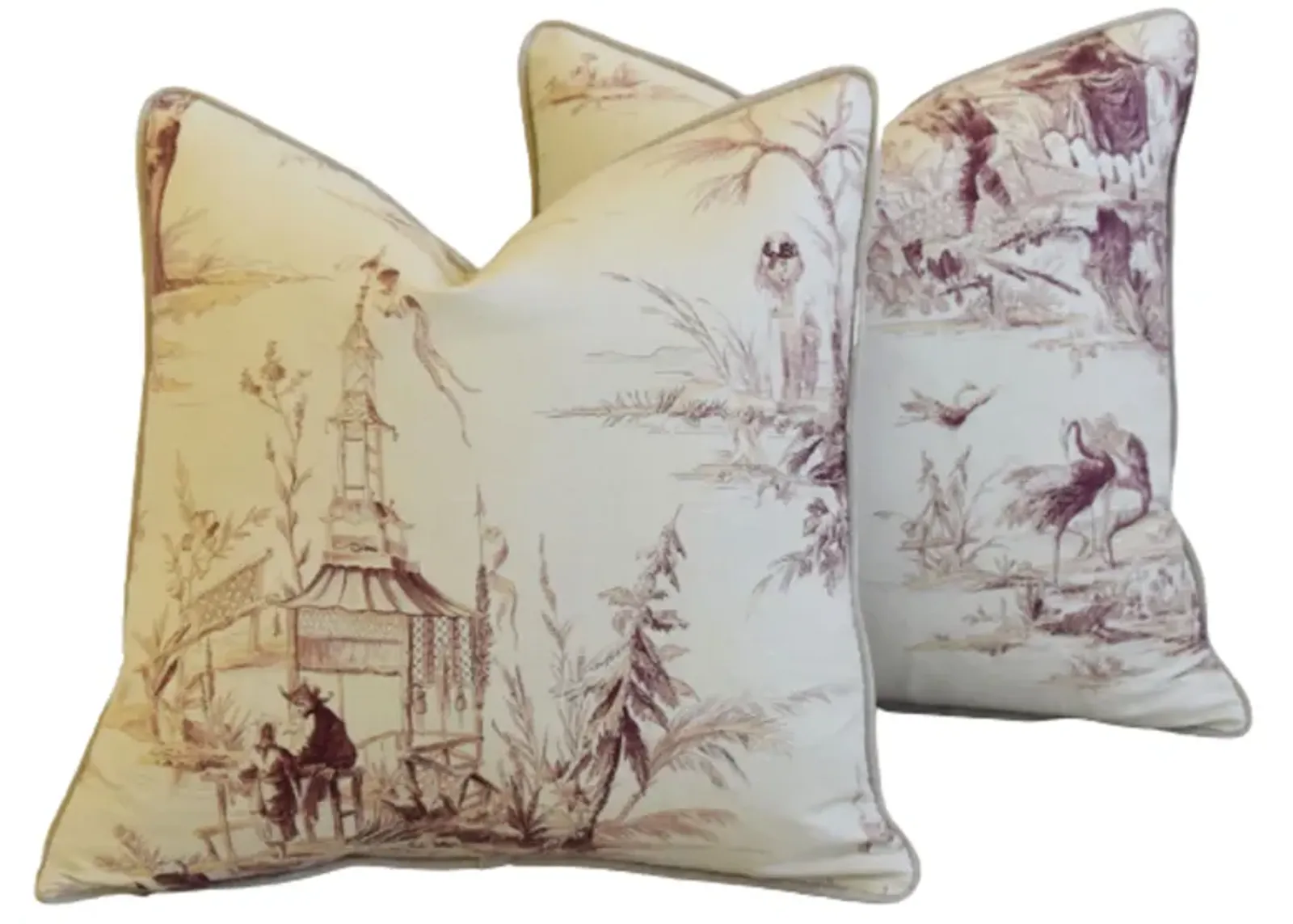 Old World Weavers Chinoiserie Pillows Pr