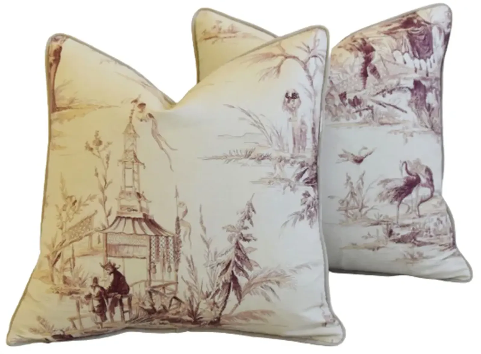 Old World Weavers Chinoiserie Pillows Pr