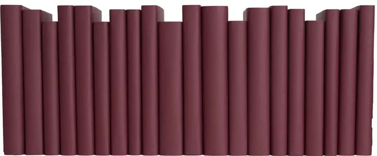 Paper Wrapped Decorative Books by the Foot, Merlot