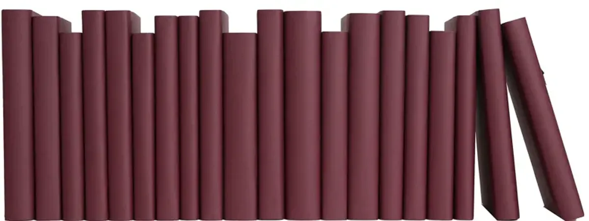 Paper Wrapped Decorative Books by the Foot, Merlot