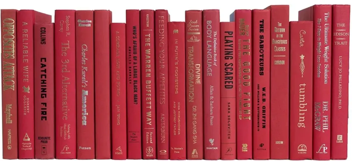 Modern Decorative Books by the Foot, Cherry