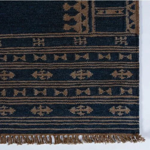 Duar Kaba Southwest Rug - Indigo - Lemieux Et Cie - Blue - Blue