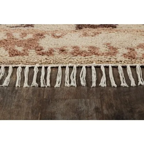 Doukkala Lambria Southwest Rug - Beige - Lemieux Et Cie - Handcrafted - Beige