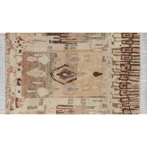 Doukkala Lambria Southwest Rug - Beige - Lemieux Et Cie - Handcrafted - Beige