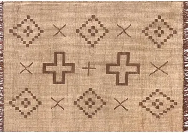 Tugart Matam Southwest Rug - Beige - Beige