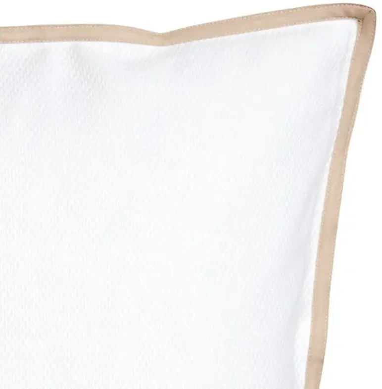 Harper Monogram Euro Sham - Sand - Beige