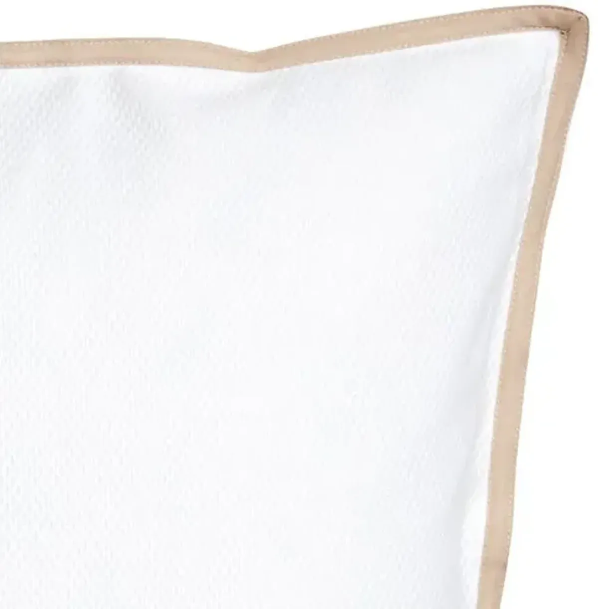 Harper Monogram Euro Sham - Sand - Beige