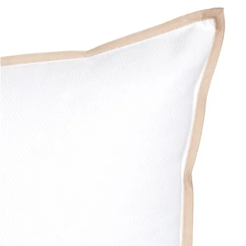 Sullivan Monogram Euro Sham - Sand - Beige