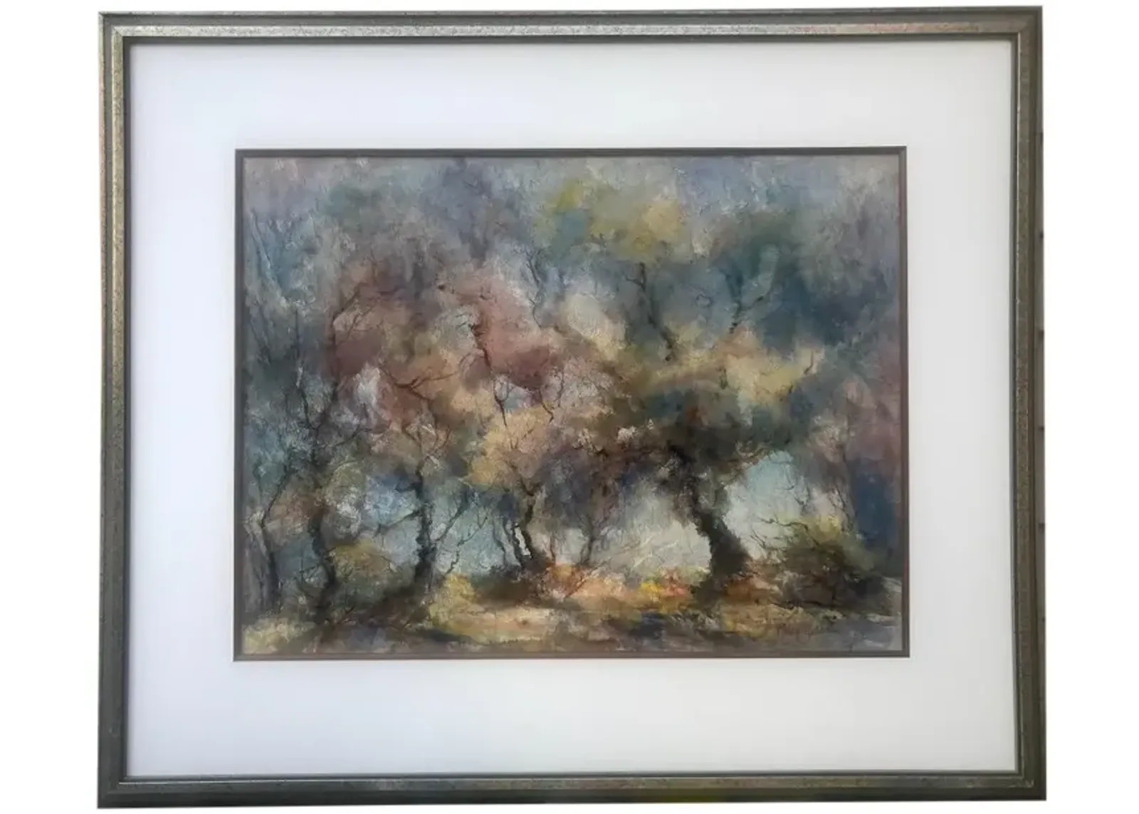 Watercolor Landscape Trees Mary Robbins - Antiquarian Art Company - Gray