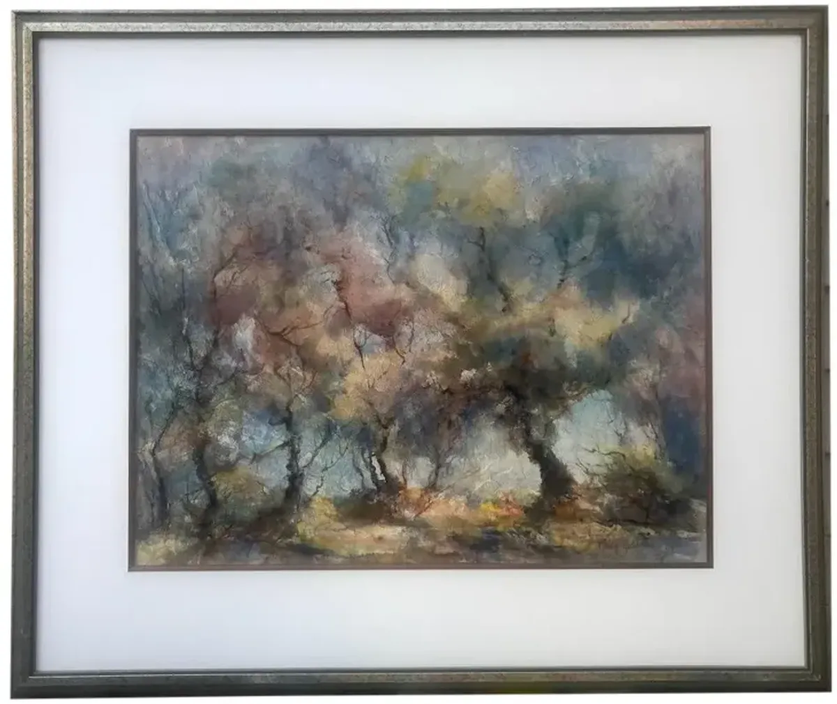 Watercolor Landscape Trees Mary Robbins - Antiquarian Art Company - Gray