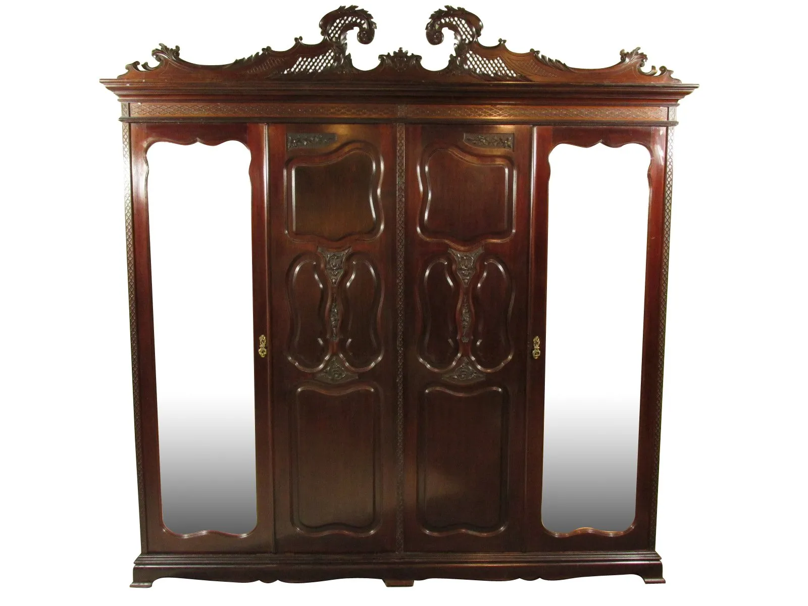 19th-C. English Grand Wardrobe - The Barn at 17 Antiques - Brown