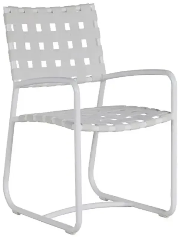 Catalina Outdoor Arm Chair - Chalk White Sunbrella - Summer Classics