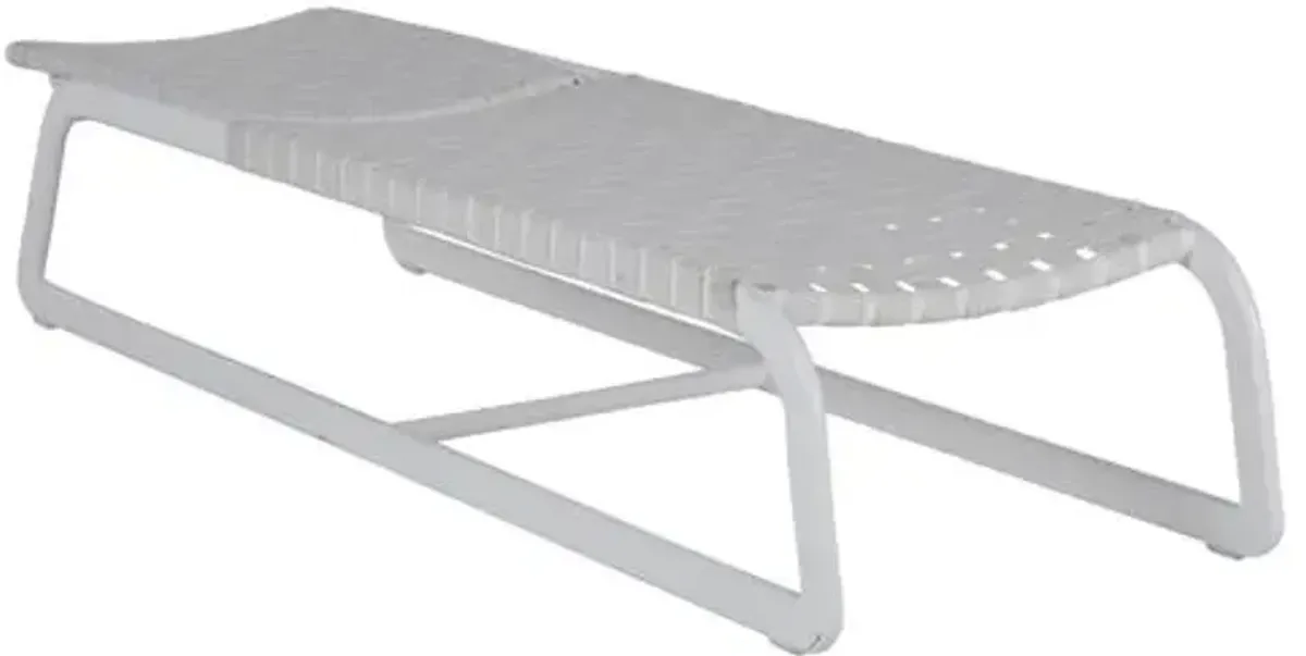 Catalina Outdoor Chaise Lounge - Chalk White Sunbrella - Summer Classics - Comfortable, Sturdy, Stylish