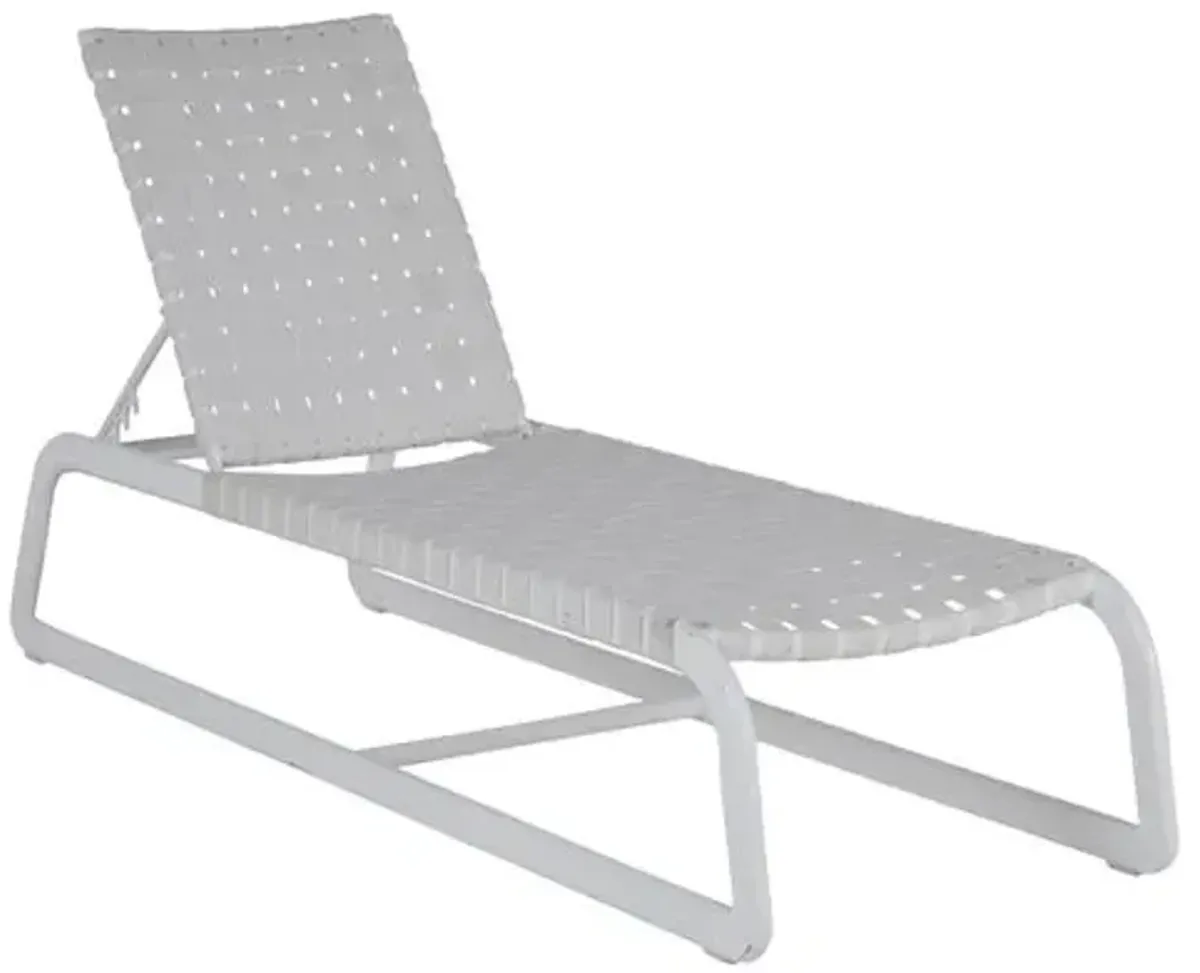 Catalina Outdoor Chaise Lounge - Chalk White Sunbrella - Summer Classics - Comfortable, Sturdy, Stylish