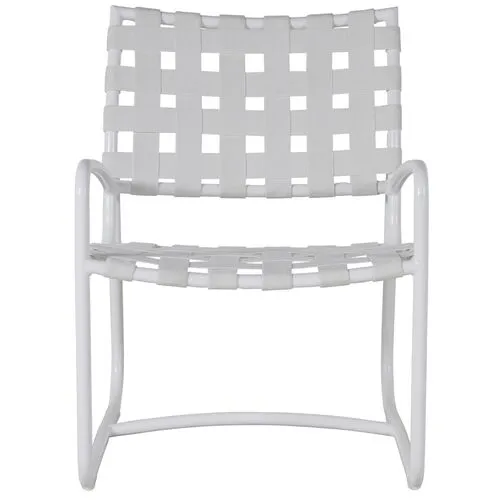 Catalina Outdoor Lounge Chair - Chalk White Sunbrella - Summer Classics