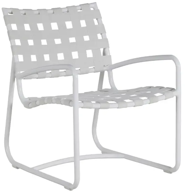 Catalina Outdoor Lounge Chair, Chalk White Sunbrella