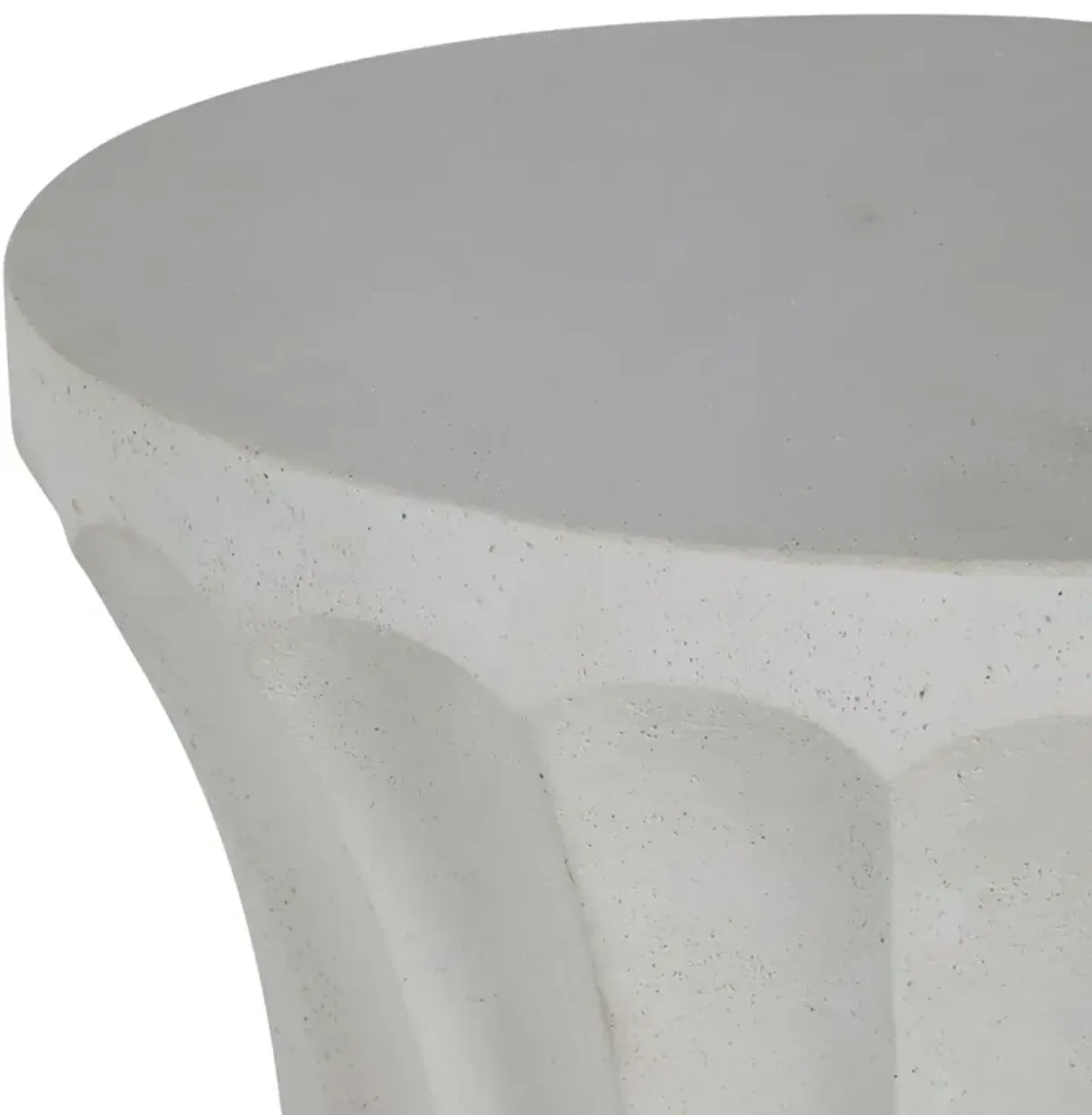 Gannet Outdoor Side Table, Cast Stone