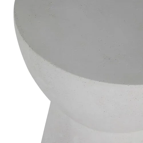 Ibis Outdoor End Table - Cast Stone - Summer Classics