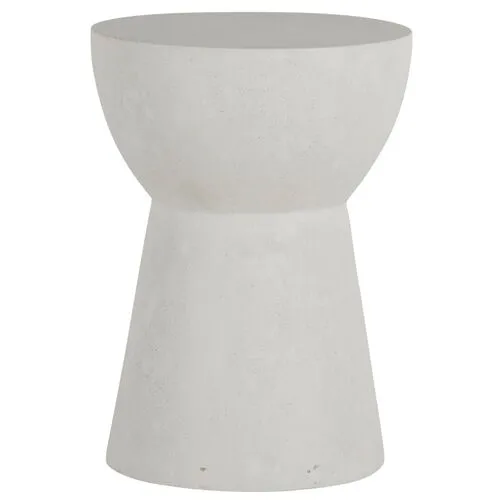 Ibis Outdoor End Table - Cast Stone - Summer Classics