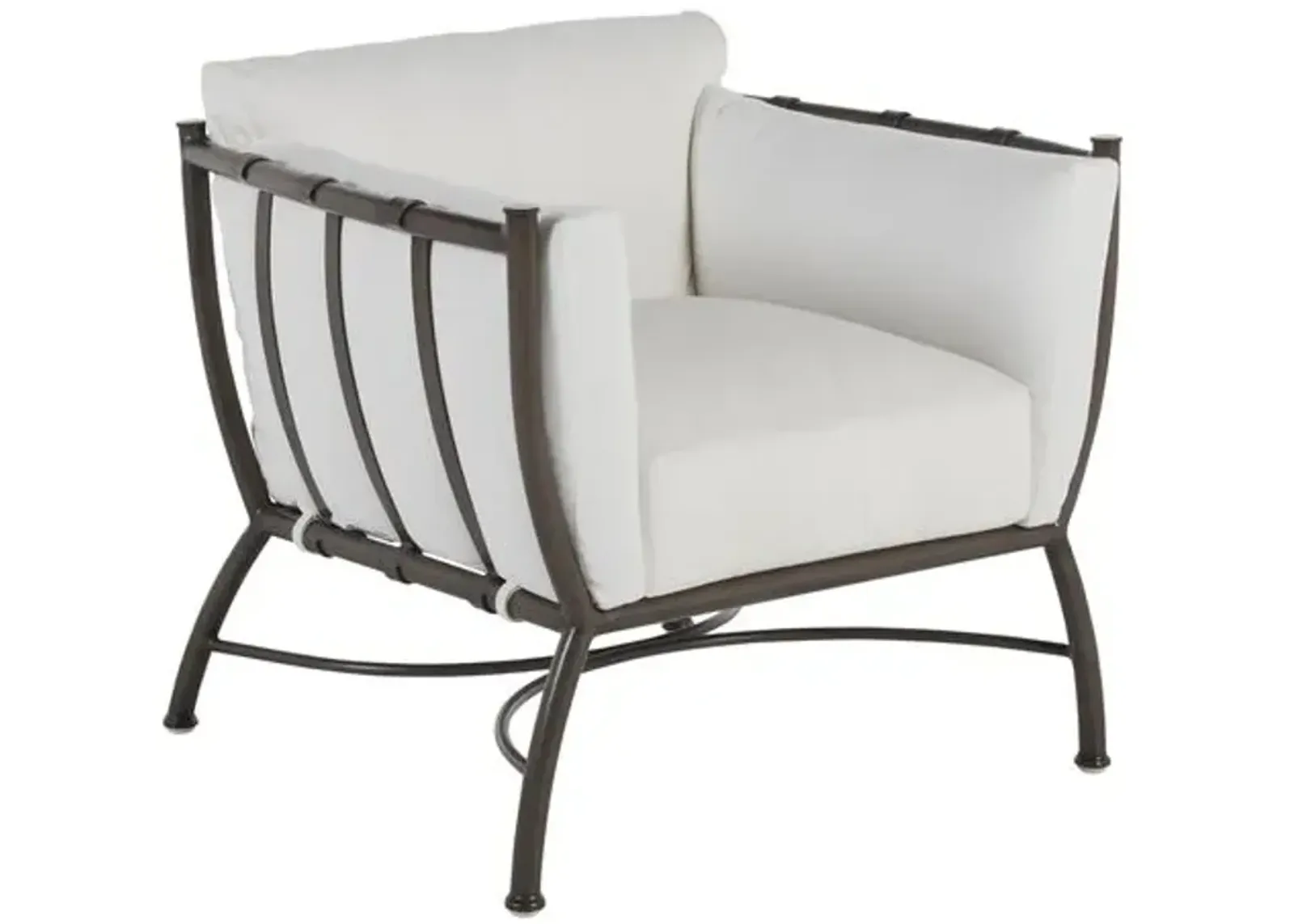 Majorca Outdoor Lounge Chair - Slate Grey - Summer Classics - White