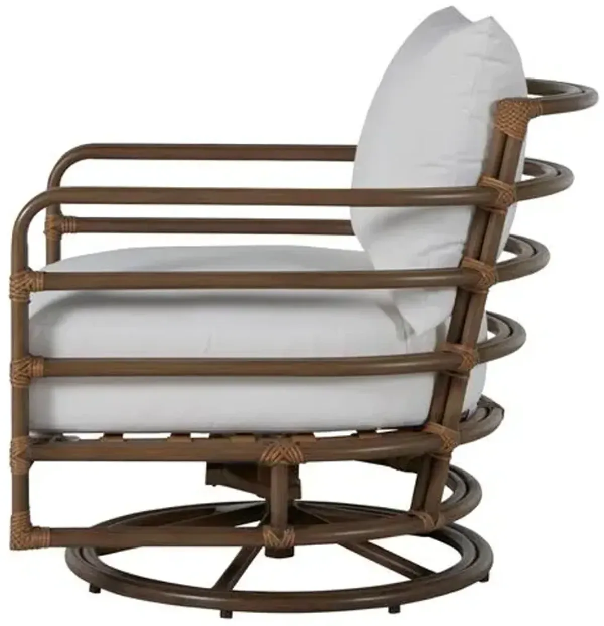 Malibu Outdoor Swivel Rocker - Summer Classics - White