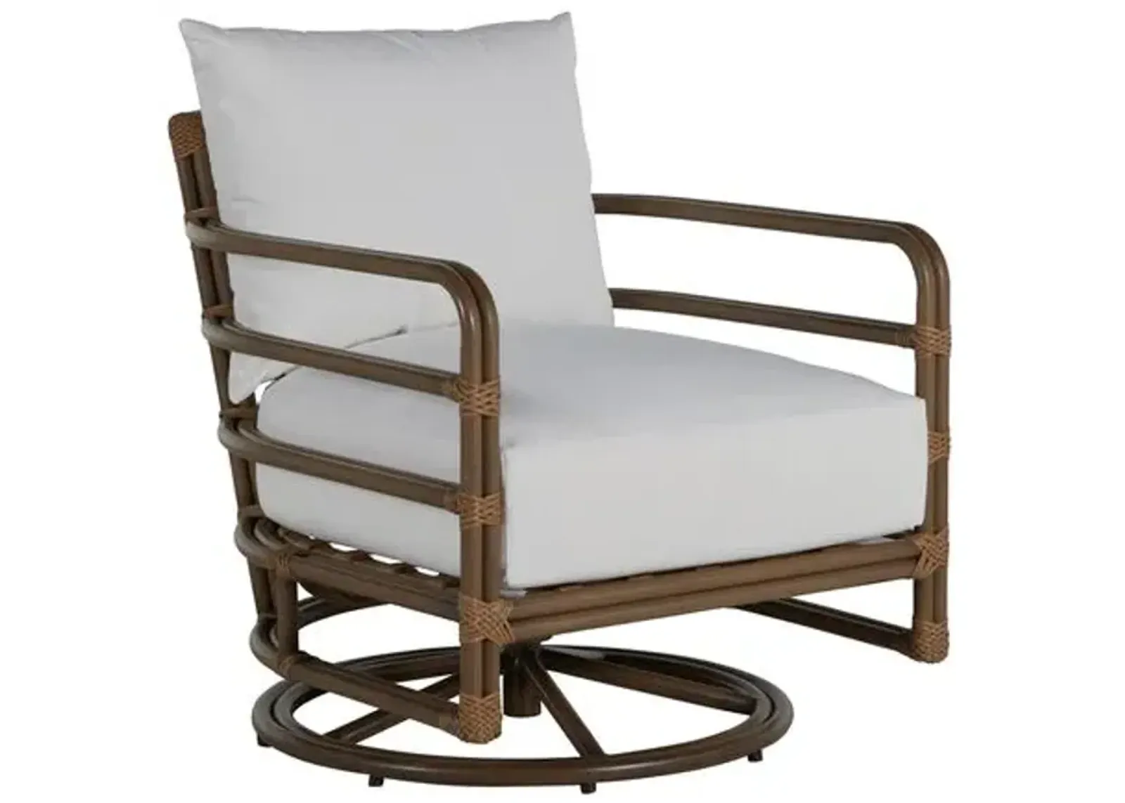 Malibu Outdoor Swivel Rocker - Summer Classics - White