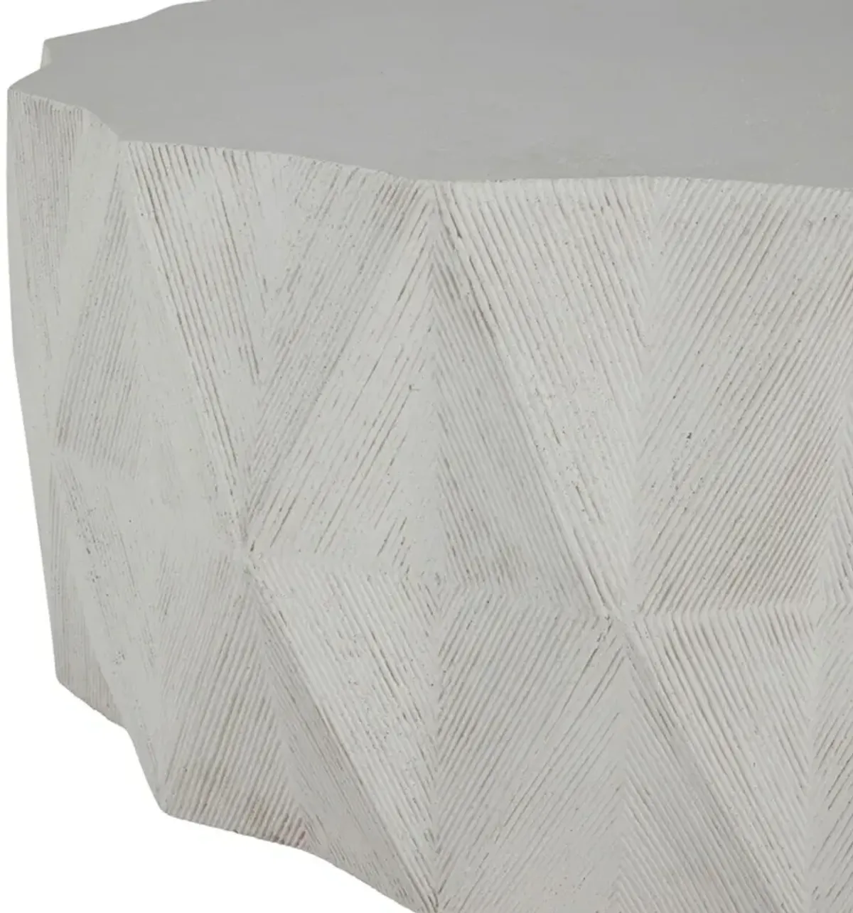 Mandarin Outdoor Coffee Table, Cast Stone