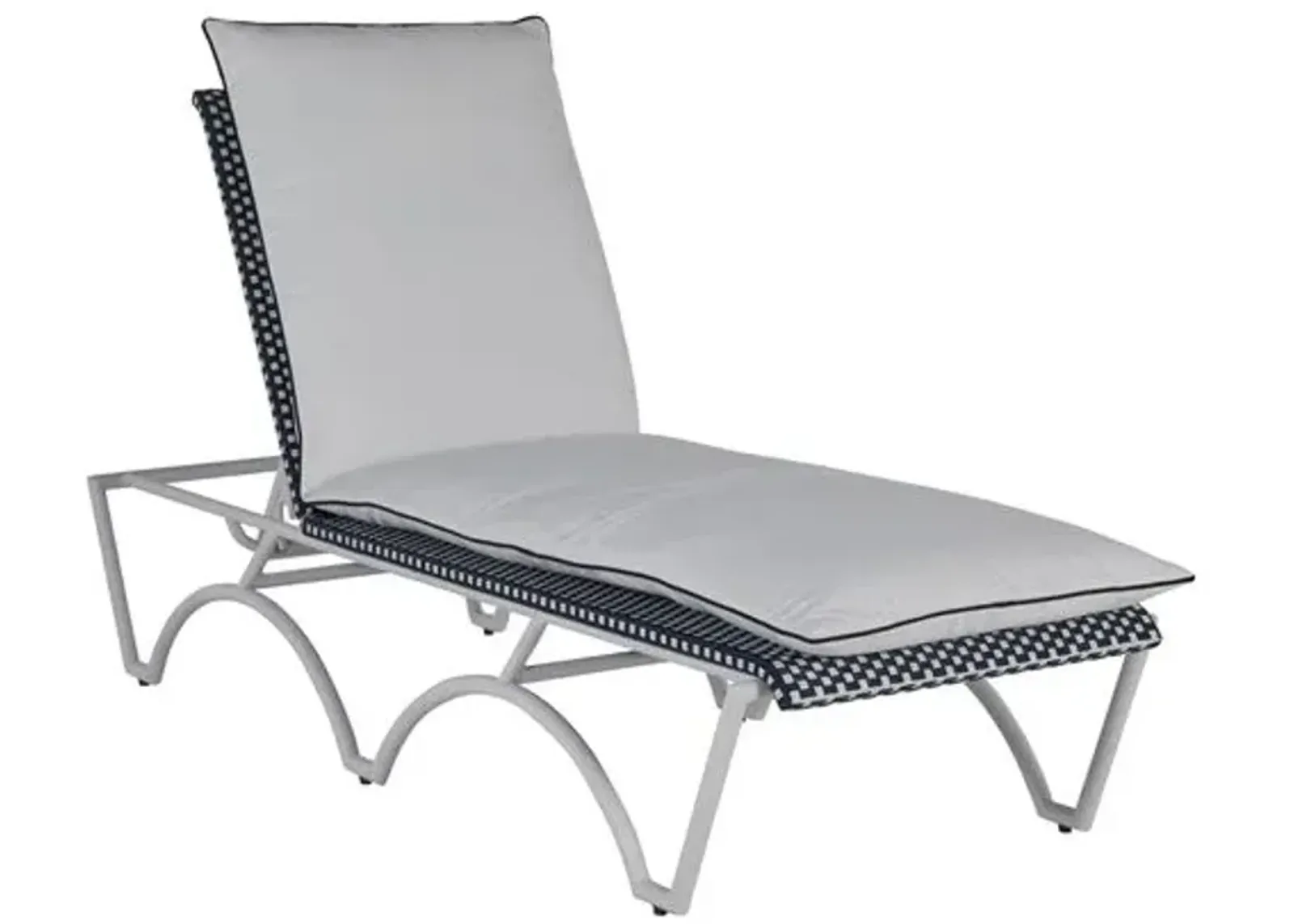 Savoy Outdoor Chaise Lounge - Navy/White - Summer Classics - Blue - Comfortable, Sturdy, Stylish