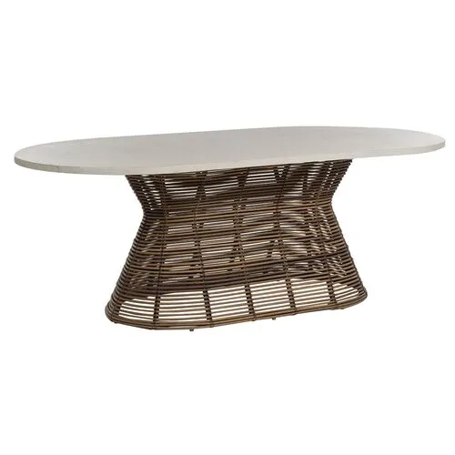 Harris Oval Outdoor Dining Table - Summer Classics