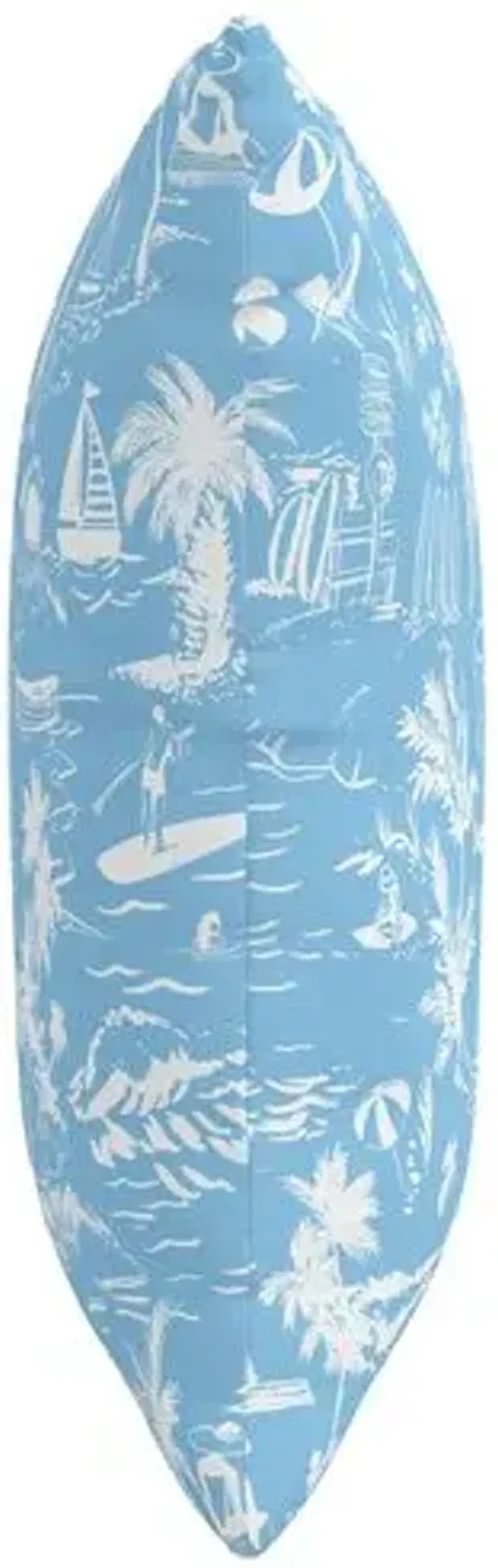 The Beach Toile Outdoor Pillow