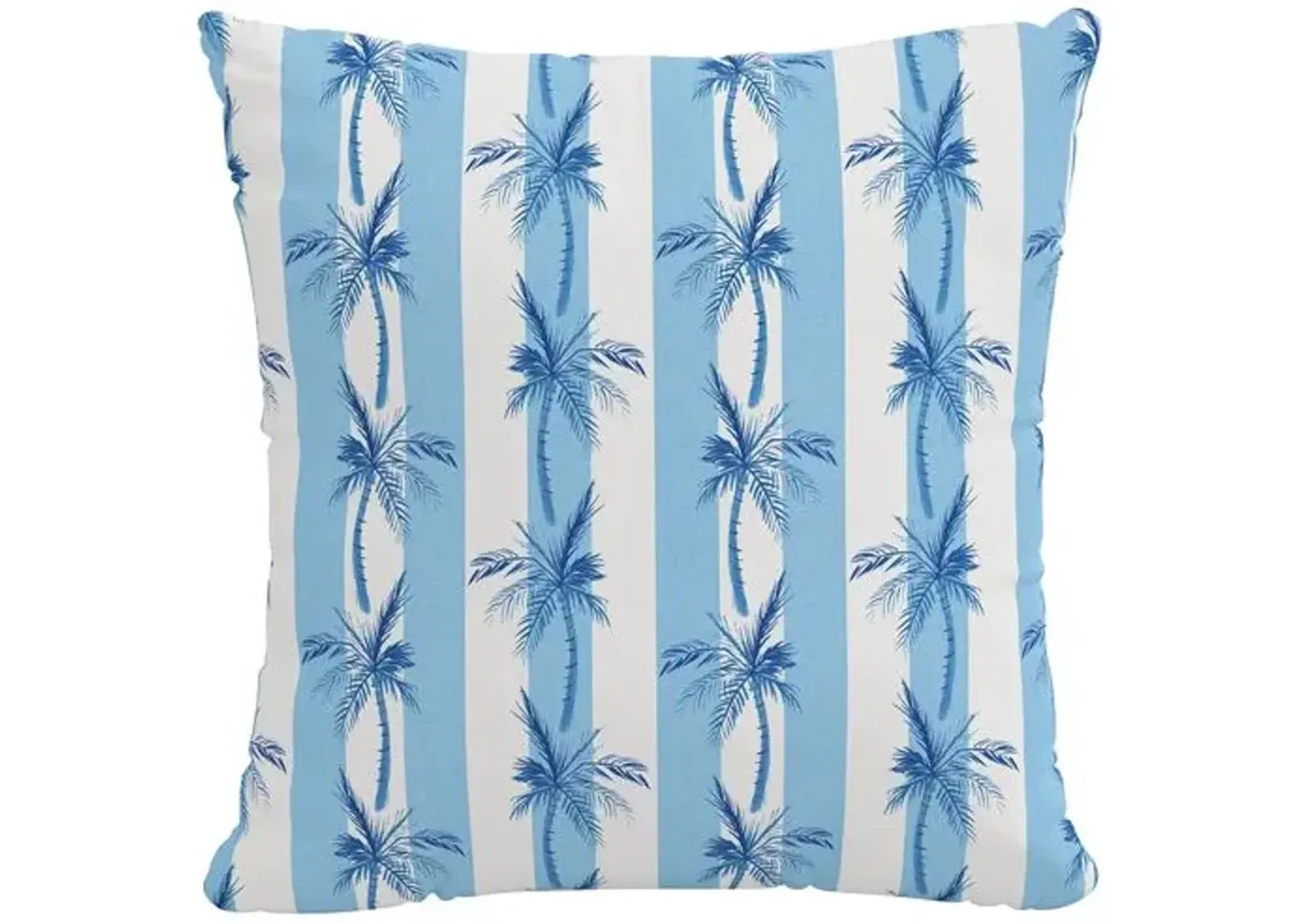 The Cabana Stripe Palms Outdoor Pillow